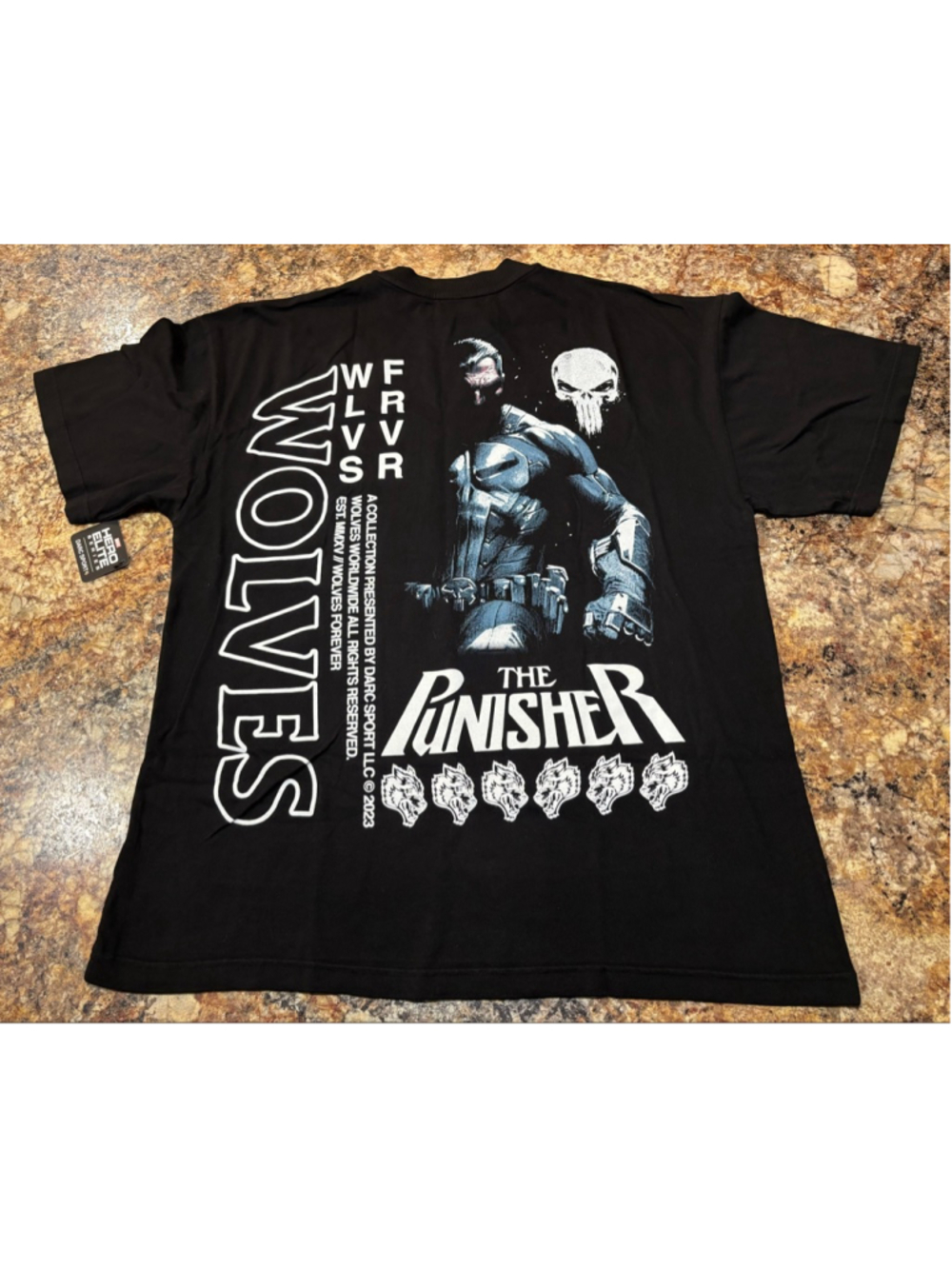 Darc Sport x Marvel Punisher Shadows Premium Tee Medium